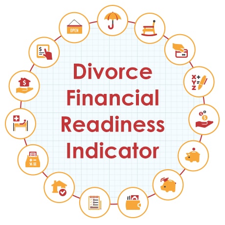 The Divorce Financial Readiness Indicator self-assessment interview and feedback process allows you to best assess your financial readiness - and gives you the chance to best prepare for the future. 